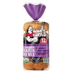Dave's Killer Bread Cinnamon Raisin Remix Bagels Organic Cinnamon Raisin Bagels