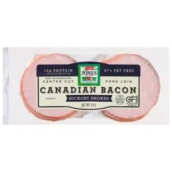 Jones Dairy Farm Center Cut Canadian Hickory Smoked Bacon 6 oz
