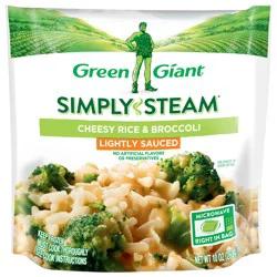 Green Giant Simply Steam™ Lightly Sauced Cheesy Rice & Broccoli 10 oz. Bag