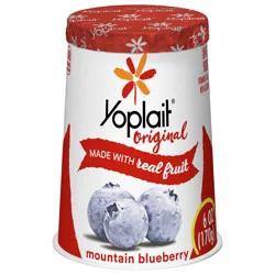 Yoplait Original Mountain Blueberry Low Fat Yogurt, 6 OZ Yogurt Cup