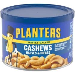 Planters Lightly Salted Cashew Halves & Pieces 8 oz