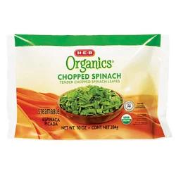 H-E-B Organics Steamable Chopped Spinach Leaves