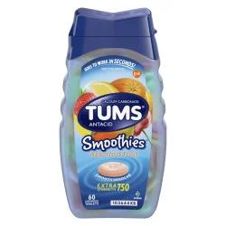 TUMS Extra Strength Smoothies Assorted Fruit Antacid Chewable Tablets - 60ct