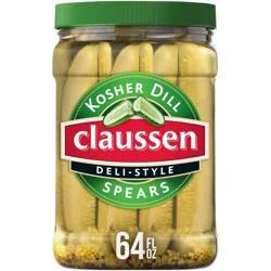 Claussen Deli-Style Kosher Dill Pickle Spears Jar