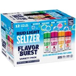 Bud Light Seltzer Variety Pack, Hard Seltzer, Gluten Free, 12 Pack, 12 fl oz Slim Cans
