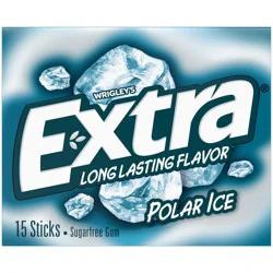 EXTRA Polar Ice Sugar Free Chewing Gum Single Pack, 15 Pieces