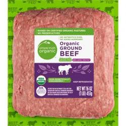 Simple Truth Organic Ground Beef 85% Lean Grass Fed