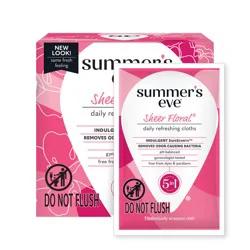 Summer's Eve Sheer Floral Daily Feminine Wipes, Removes Odor, pH Balanced, 16 count
