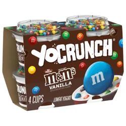 YoCrunch Low Fat Vanilla Yogurt with M&Ms(R), 4 oz, 4 Pack