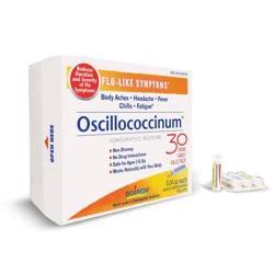 Boiron Oscillococcinum Flu-Like Symptoms, Body Aches, Headache, Fever, Chills and Fatigue 30 Doses Treatment - 30ct