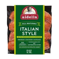Aidells Italian Style with Mozzarella Cheese Smoked Chicken Sausage - 12oz/4ct