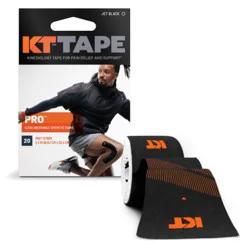 KT Tape Pro Black 20 Pre cut Strips - Black
