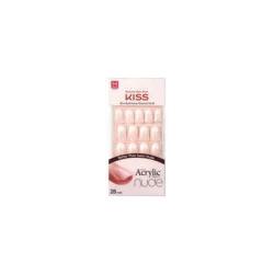 Kiss Nails Salon Acrylic Nude French Manicure - Cashmere - 28ct