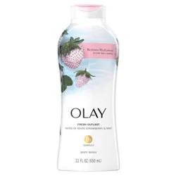 Olay Fresh Outlast Body Wash White Strawberry & Mint - 22 fl oz