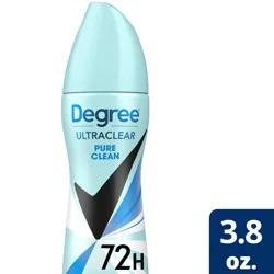 Degree Ultraclear Black + White Pure Clean 72-Hour Antiperspirant & Deodorant Dry Spray - 3.8oz