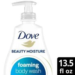 Dove Beauty Deep Moisture Shower Foam Body Wash for Dry Skin - 13.5 fl oz