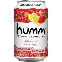 Humm Kombucha Humm Strawberry Lemonade Probiotic Kombucha - 12 fl oz