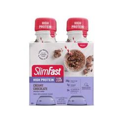 SlimFast Advanced Nutrition High Protein Meal Replacement Shakes - Creamy Chocolate - 11 fl oz/4pk