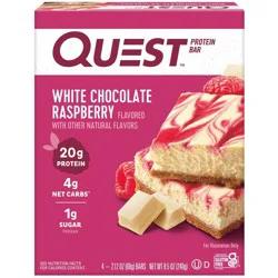 Quest Nutrition 20g Protein Bar - White Chocolate Raspberry - 4ct