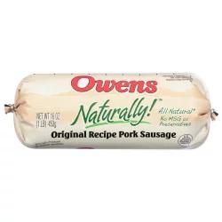 Owens Naturally! Original Recipe Pork Sausage 16 oz. Chub
