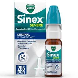 Vicks Sinex Severe Original Nasal Spray Ultra Fine Mist 0.5 fl oz