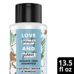Love Beauty and Planet Volume & Bounty Sulfate Free Shampoo Coconut Water & Mimosa Flower - 13.5 fl oz