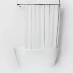 Waterproof Fabric Heavy Weight Shower Liner White - Made By Design