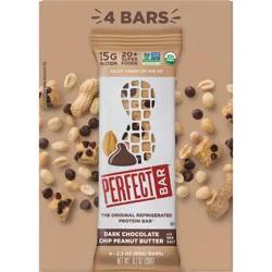 Perfect Bar Dark Chocolate Chip Peanut Butter Protein Bar - 9.2oz/4ct