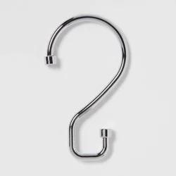 S Hook without Roller Ball Shower Curtain Rings Chrome - Made By Design