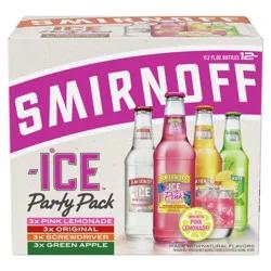 Smirnoff Ice Sparkling Drink Party Pack, 11.2oz Bottles, 12pk