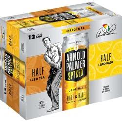 Arnold Palmer Spiked Half & Half Original Arnold Palmer Spiked Original Half & Half Iced Tea Lemonade, 12 Pack, 12 fl oz Cans, 5% ABV