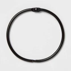 Shower Curtain Rings Matte Black - Made By Design