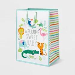 XL 'Welcome Sweet Baby' Jungle Colossal Cub Gift Bag - Spritz