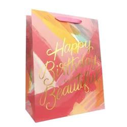 "Happy Birthday Beautiful" Medium Gift Bag - Spritz