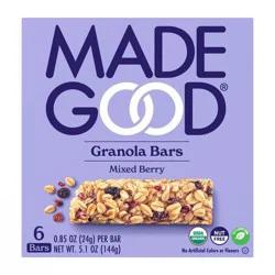 MadeGood Mixed Berry Granola Bars - 6ct