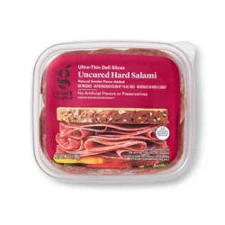 Uncured Hard Salami Ultra-Thin Deli Slices - 7oz - Good & Gather