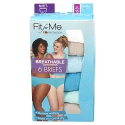 Fruit of the Loom Women's Plus Fit for Me Breathable Cotton-Mesh Brief Underwear, Size: 13