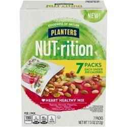 NUT-rition Heart Healthy Mix with Peanuts, Almonds, Pistachios, Pecans, Walnuts & Sea Salt Packs