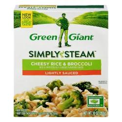 Green Giant Simply Steam Lightly Sauced Cheesy Rice & Broccoli 10 oz