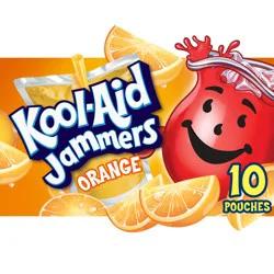Kool-Aid Jammers Orange Flavored 0% Juice Drink, 10 ct Box, 6 fl oz Pouches