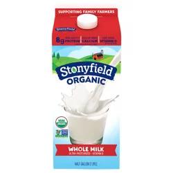Stonyfield Organic Whole Milk 0.5 gal