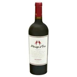 Menage a Trois California Red Blend Red Wine, 750mL Wine Bottle, 13.75% ABV