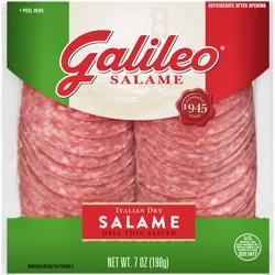 Galileo Salame Deli Thin Sliced Italian Dry Salame, 7 oz.