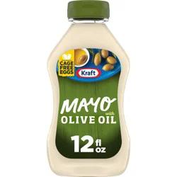 Kraft Mayo with Olive Oil Reduced Fat Mayonnaise Bottle