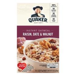 Quaker Raisin Date Walnut Instant Oatmeal
