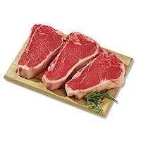 USDA Choice Beef Top Loin New York Strip Steak Bone In