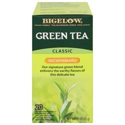 Bigelow Classic Green Tea Decaffeinated, Tea Bags, 20 Ct