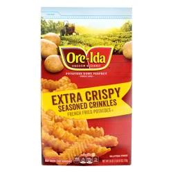 Ore-Ida Extra Crispy Seasoned Crinkles French Fries Fried Frozen Potatoes