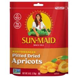 Sun-Maid Mediterranean Pitted Dried Apricot 6oz Fresh-Lock Zipper Resealable Stand-Up Bag