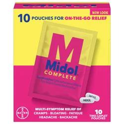 Midol Complete Multi-Symptom Relief 10-2 ct Pouches